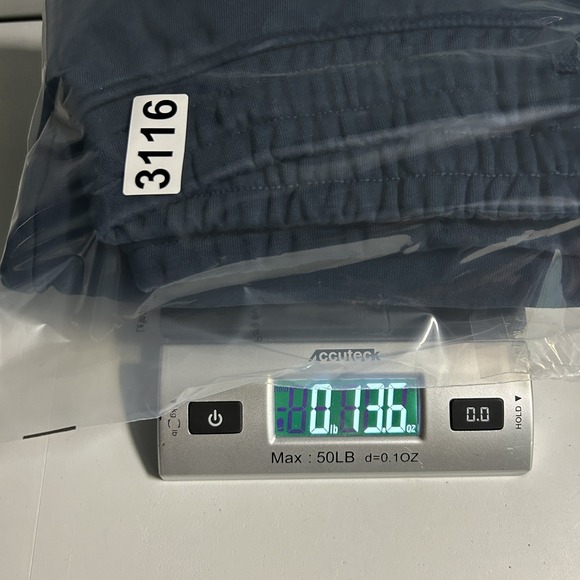 Gymshark Pants Mens Medium Navy Fleece Joggers Sweatpants Athletic Slim Fit - Picture 9 of 9